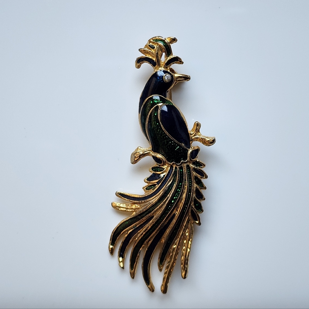 Vintage bird pin